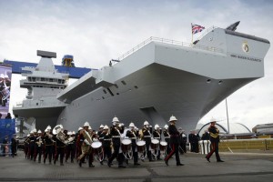 THE QUEEN CHRISTENS ROYAL NAVY’S NEW AIRCRAFT CARRIER