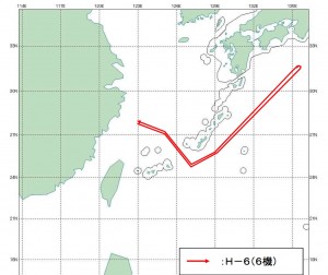 08-24 中国H-6航跡